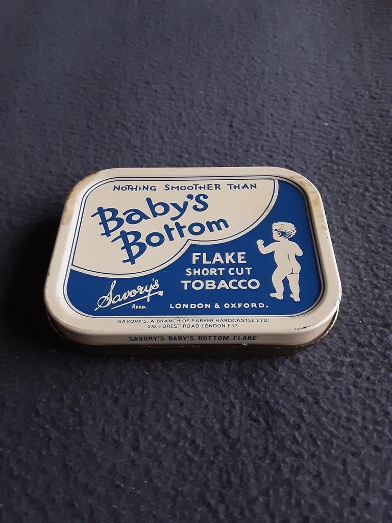TABAKSBLIKJE , SAVORYS , BABY BOTTOM. 1930., Ophalen of Verzenden, Gebruikt, Overige