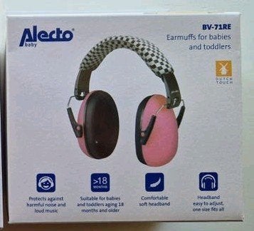 Alecto BV-71RE Roze Gehoorbescherming kind NIEUW, Ophalen of Verzenden, Nieuw