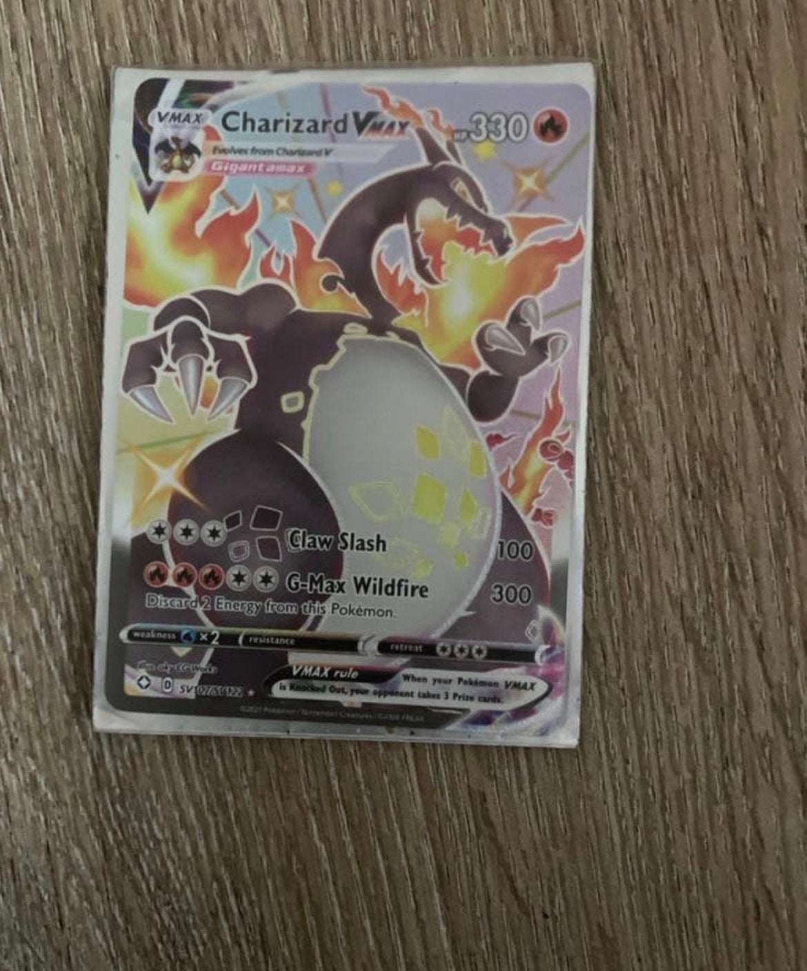 Pokemon charizard vmax gigantmax psa 10 waardig, Ophalen of Verzenden, Zo goed als nieuw