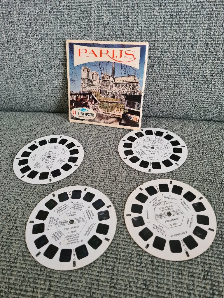 Viewmaster view master vintage schijfjes Parijs paris, Gebruikt, Ophalen of Verzenden, Nvt, Nvt