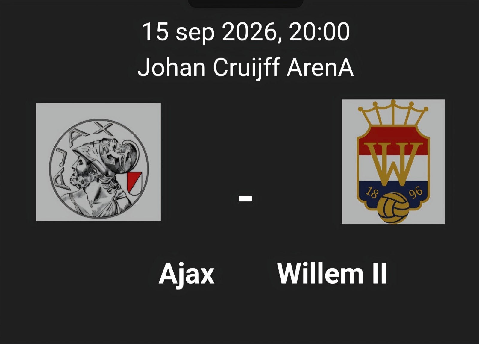 ajax -  willem 2   kaarten, Twee personen
