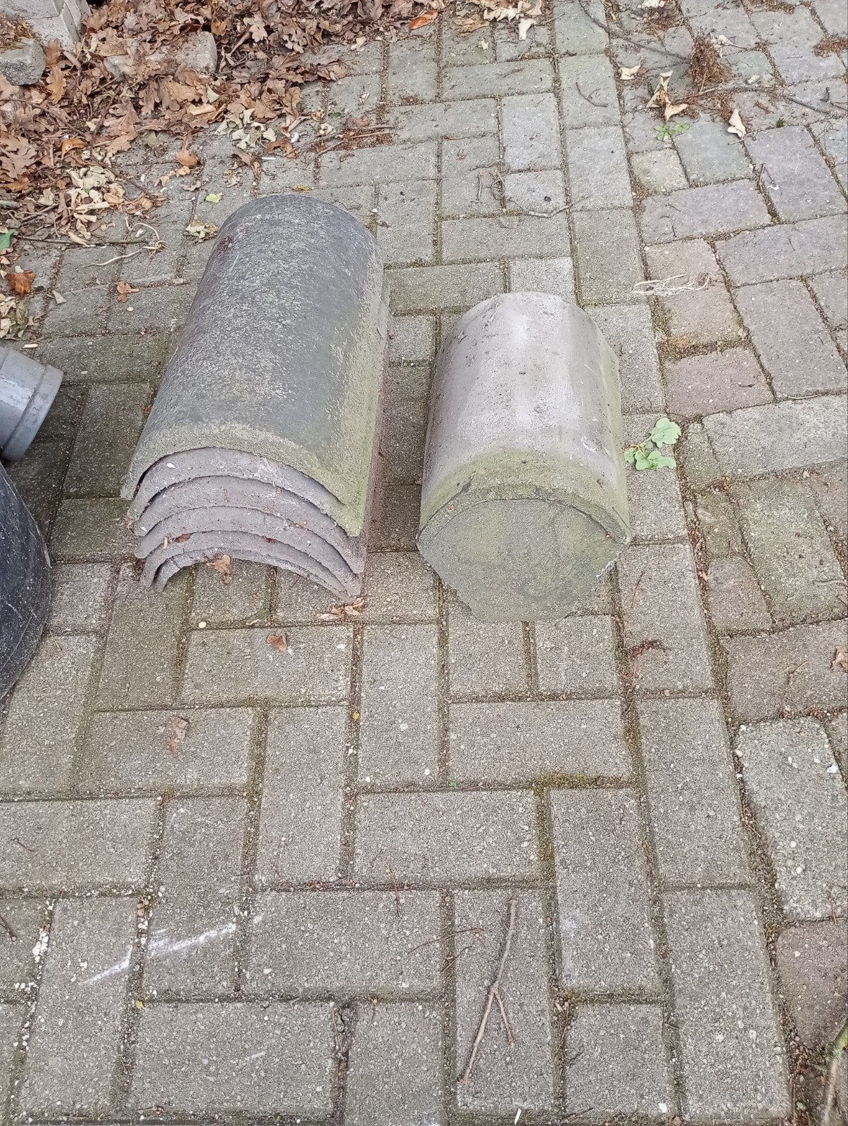 6Nokvorsten/ schubvorsten +1  eindvorst, Doe-het-zelf en Verbouw, Ophalen of Verzenden, Steen of Klei, 15 m² of meer, Dakpannen