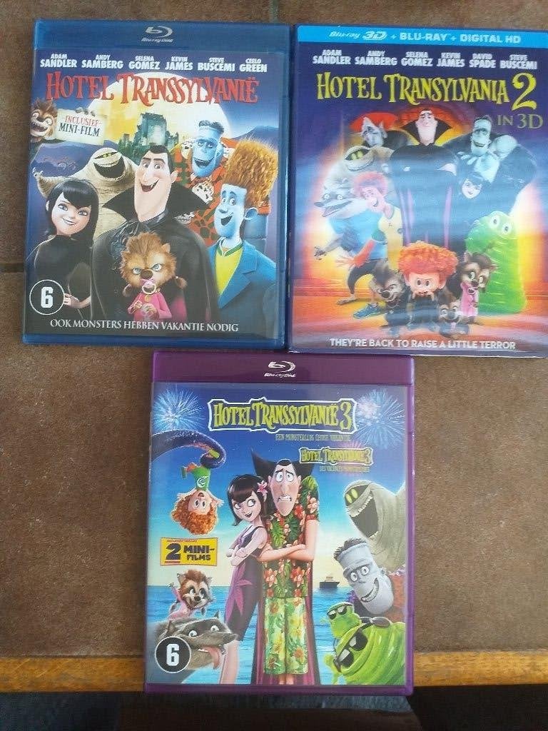 Hotel Transylvania 1, 2 en 3 Bluray, Ophalen of Verzenden, Zo goed als nieuw, Tekenfilms en Animatie