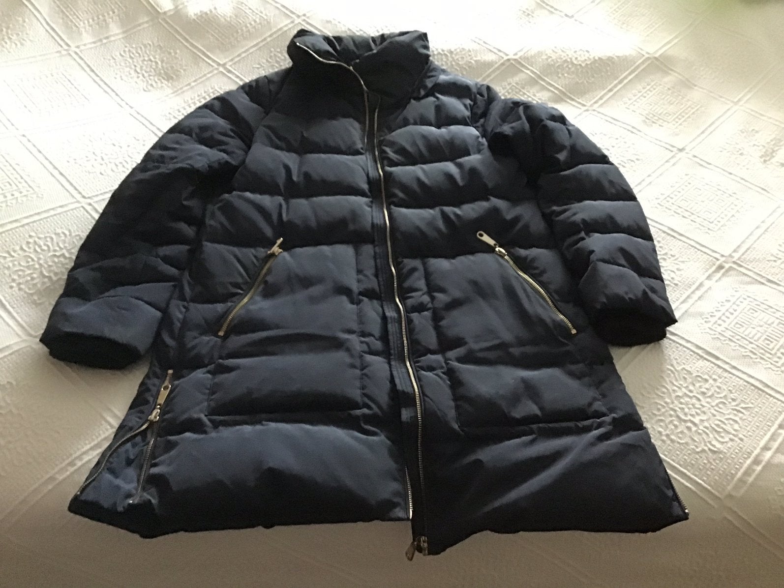 Winterjas dames maat M, Ophalen, Zo goed als nieuw, Maat 38/40 (M), Zwart