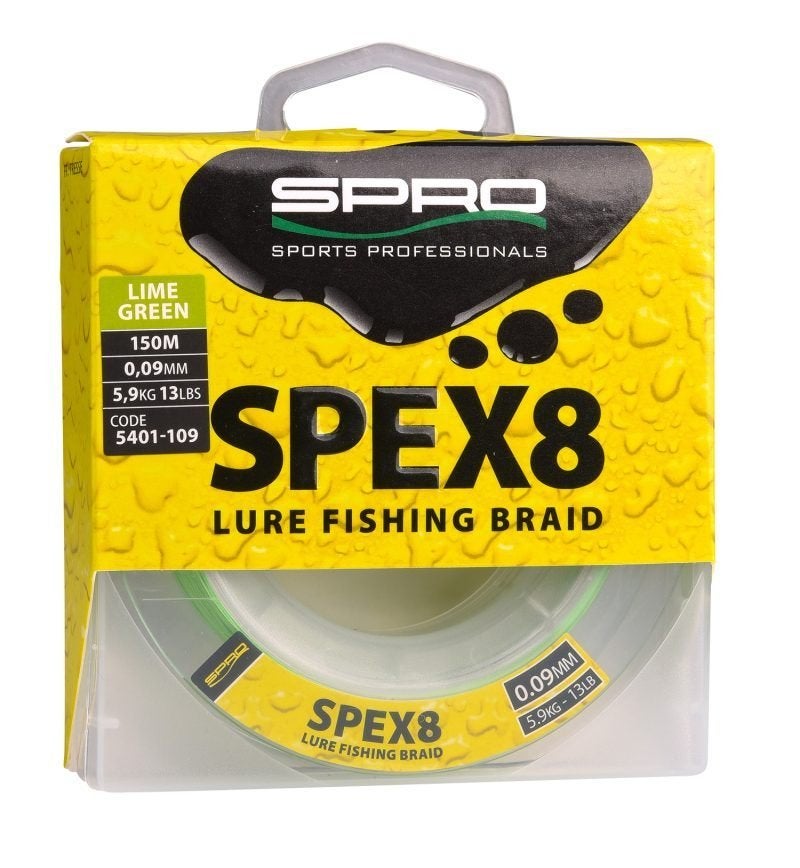 Spro spex8 braid lime green 0,24 15,9kg - 35lb -50% nu, Ophalen of Verzenden, Nieuw, Vislijn
