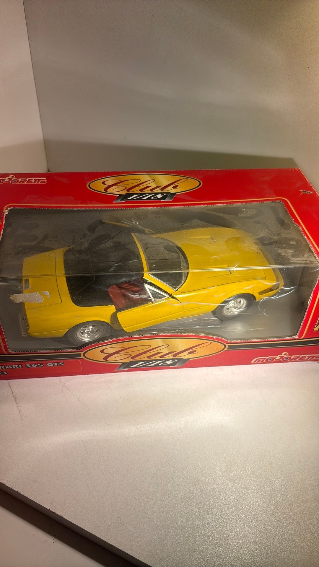 Ferrari 365 gts majorette 1.18, Overige merken, Ophalen of Verzenden, A, A