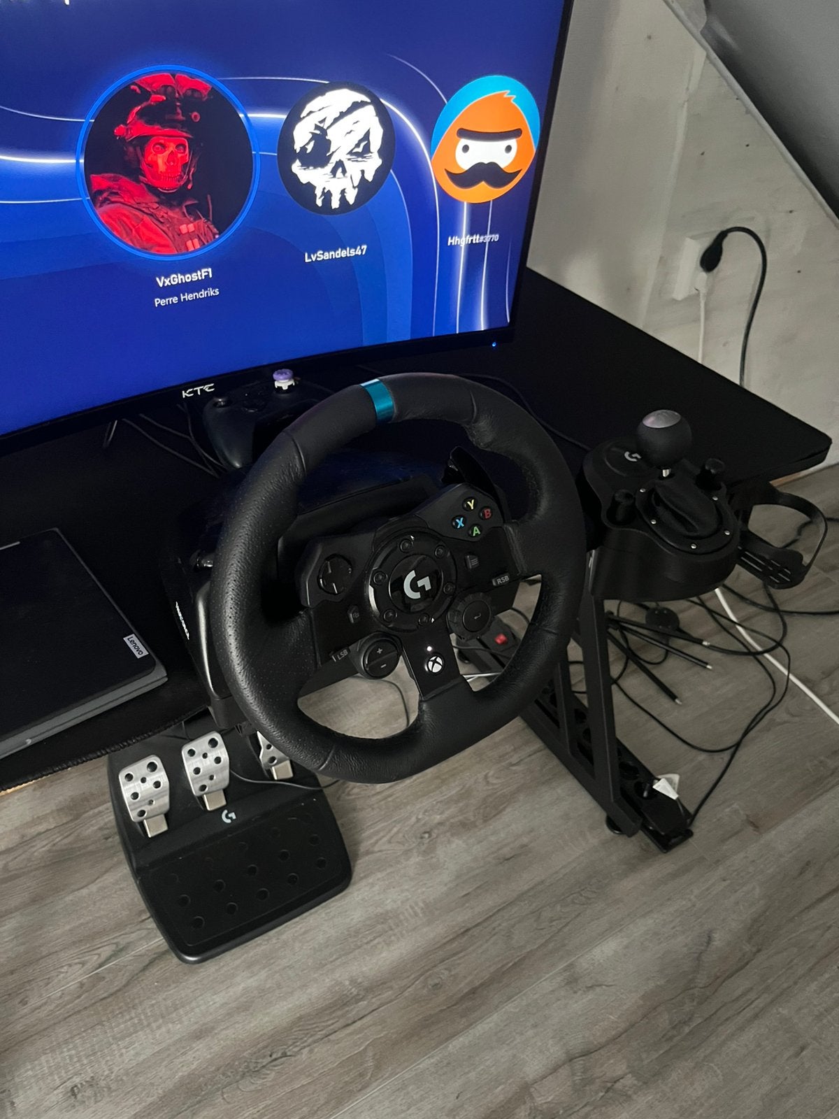 Logitech g923 met shifter Xbox, Spelcomputers en Games, Ophalen of Verzenden, Zo goed als nieuw, Playseat of Racestoel, Draadloos