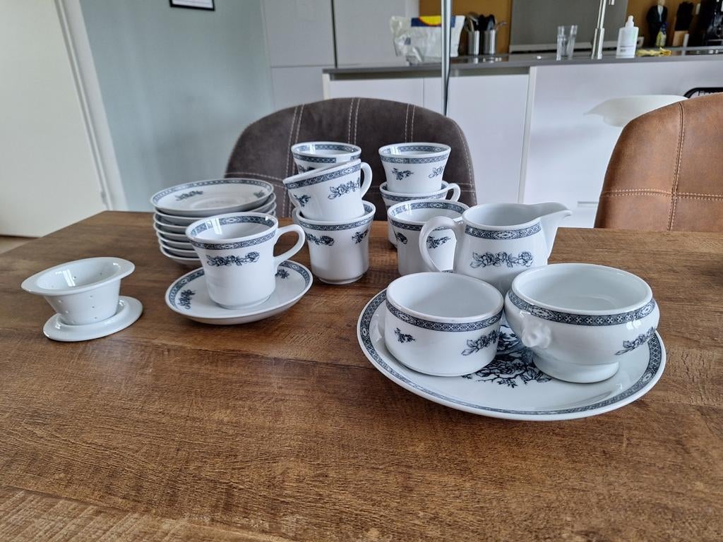 Mövenpick koffie/theeservies - Bauscher Germany, Ophalen, Zo goed als nieuw, Overige stijlen, Porselein