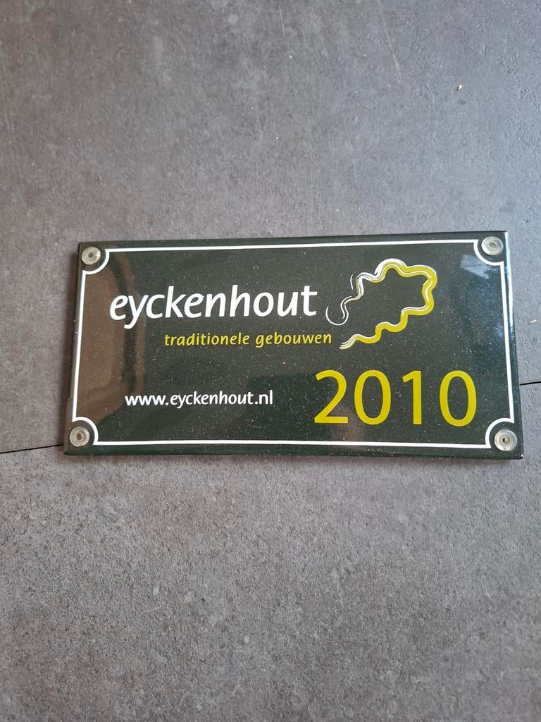 Mooi emaille  bordje, Ophalen of Verzenden, Zo goed als nieuw, Reclamebord