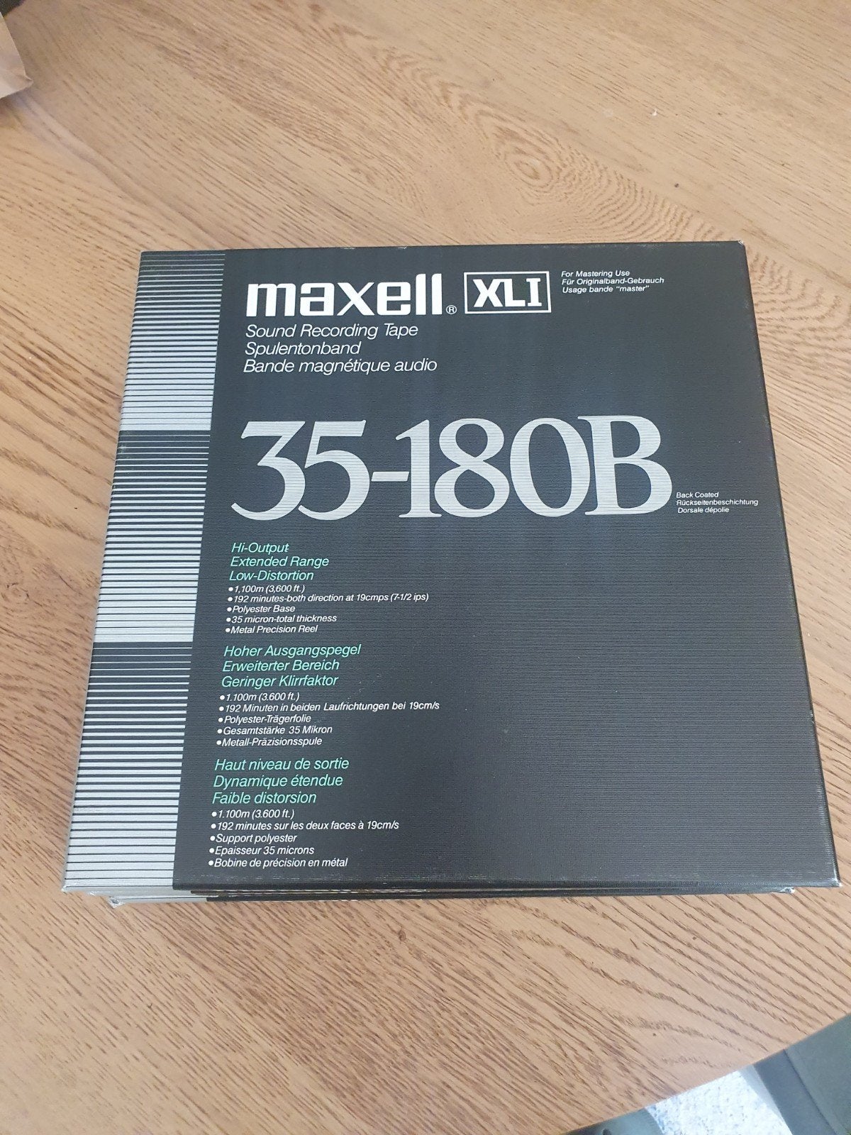 Maxell XLI 35-180B reels 4x, Audio, Tv en Foto, Bandrecorders, Ophalen of Verzenden, Onderdeel, Met banden