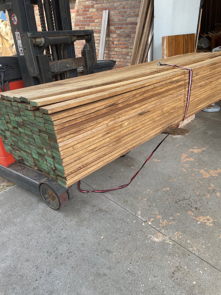 200st frake 67x18 thermisch gemodificeerd de echte, Tuin en Terras, Palen, Balken en Planken, Ophalen, Planken, Nieuw, Hardhout