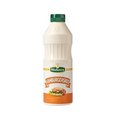 Oliehoorn hamburgersaus 900 ml Knijpfles, Ophalen of Verzenden