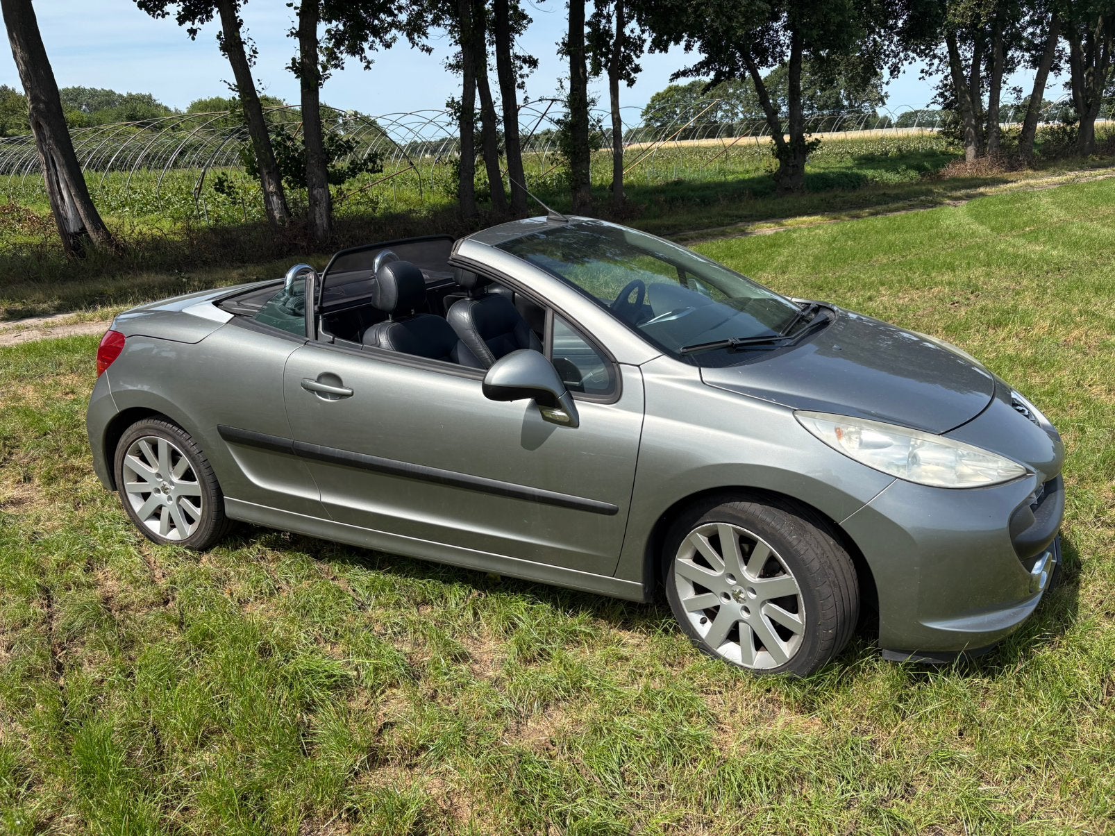 Peugeot 207 1.6 16V CC 88KW 2007 Grijs, Auto's, Peugeot, Voorwielaandrijving, 15 km/l, Zwart, 4 cilinders