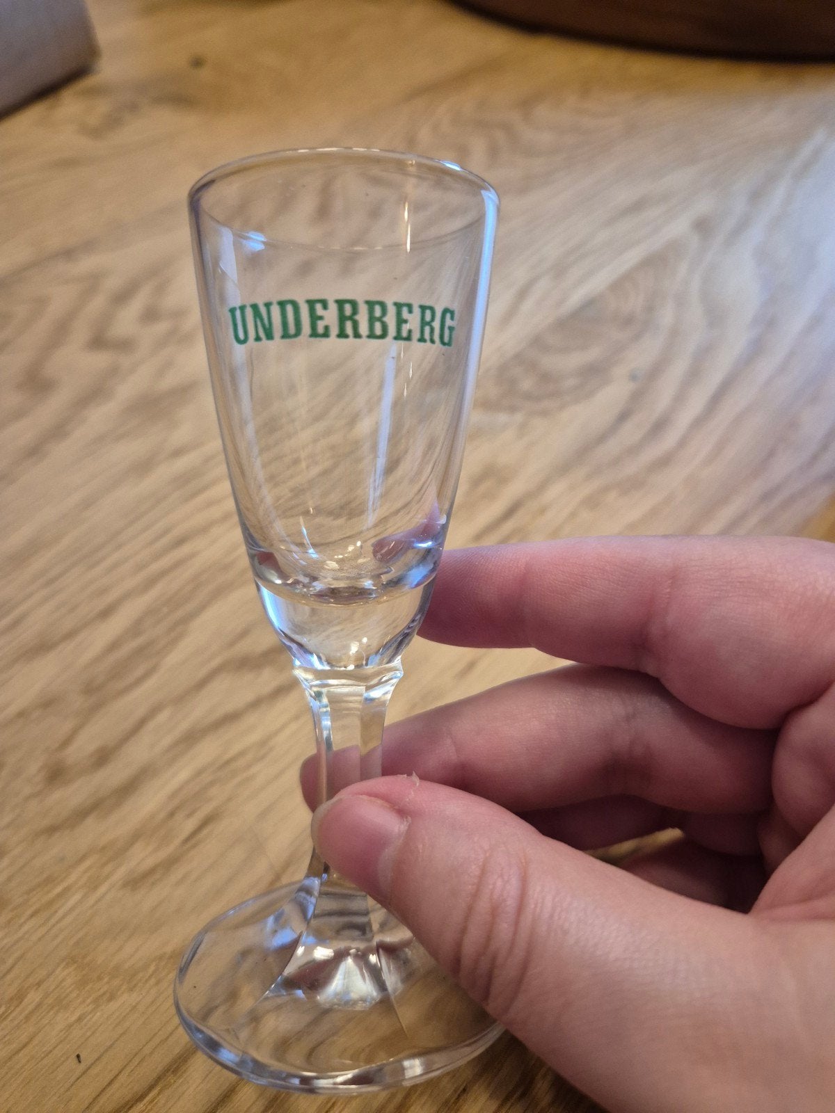 Underberg borrelglaasjes in goede conditie, Ophalen of Verzenden, Gebruikt, Glas of Glazen, Overige merken