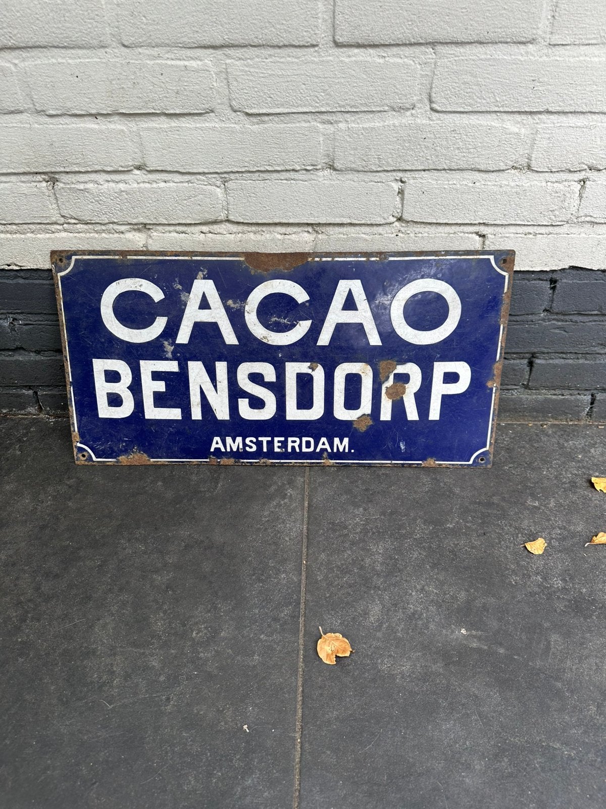 Bord CACAO BENSDORP AMSTERDAM, Gebruikt, 60 cm, Ophalen of Verzenden, 30 cm