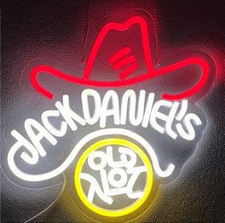 Jack Daniëls Led Acryl reclame verlichting, Am, Lichtbak of (neon) lamp, Nieuw, Ophalen of Verzenden