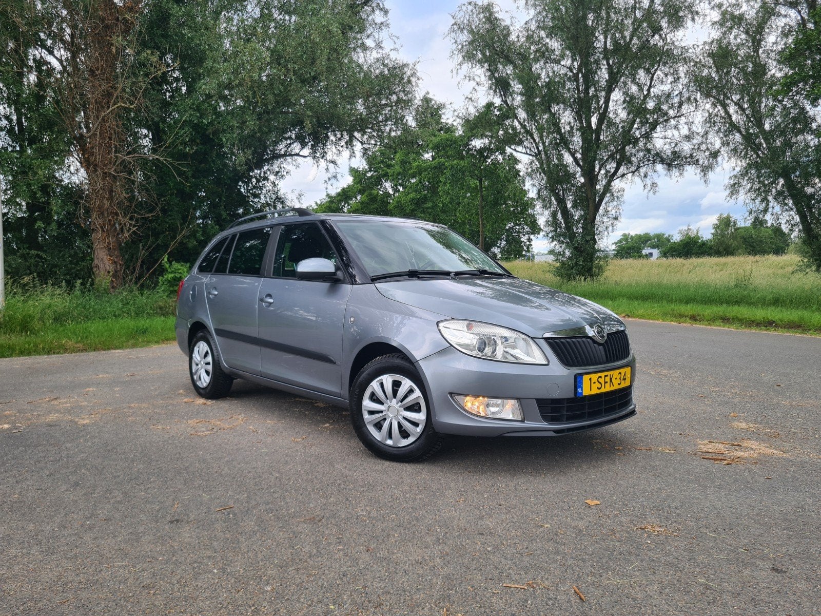 Skoda Fabia 1.2 TSI 63KW Combi 2013 Grijs Clima Cruise PDC, Auto's, Skoda, Bedrijf, Te koop, Fabia, ABS, Airbags, Airconditioning