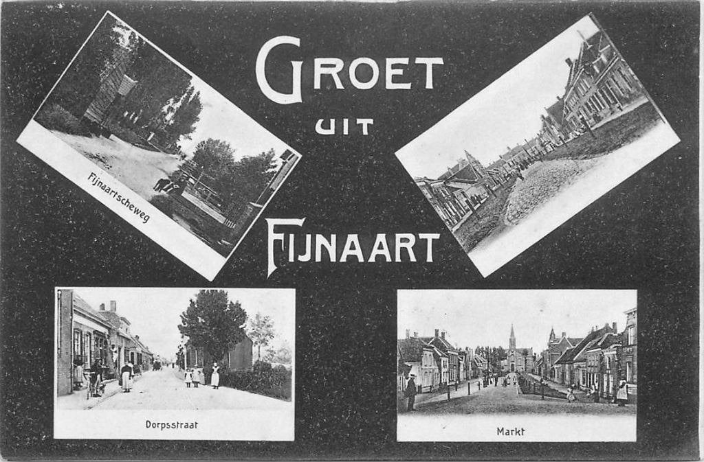 388-560-025 Fijnaart Groet uit, Verzenden, Voor 1920, Noord-Brabant