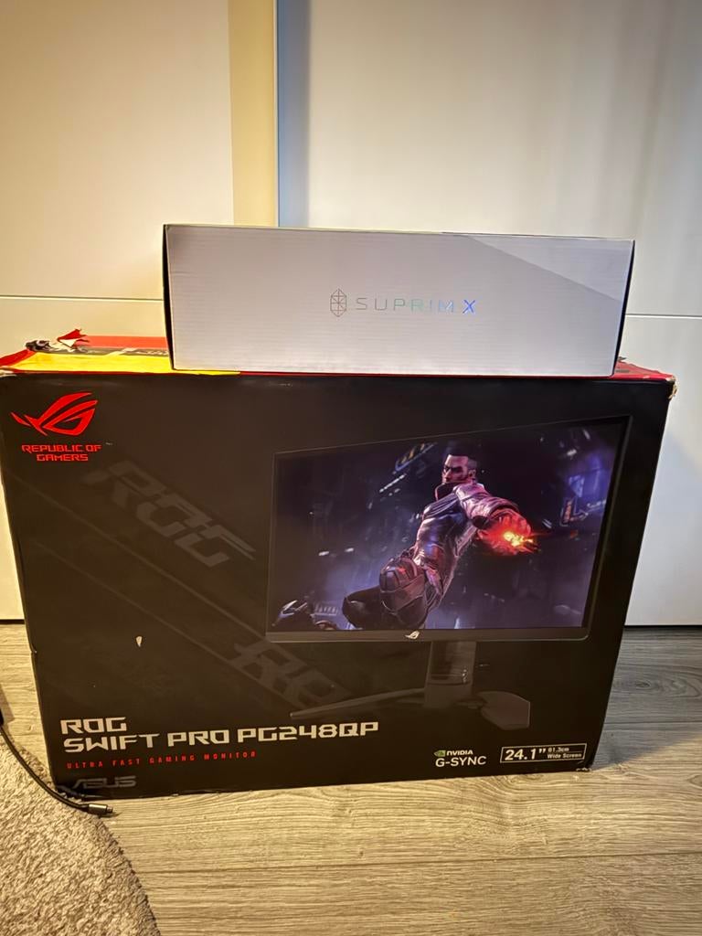 ASUS ROG Swift Pro PG248QP Gaming Monitor, Gaming, In hoogte verstelbaar, Nieuw, Full HD