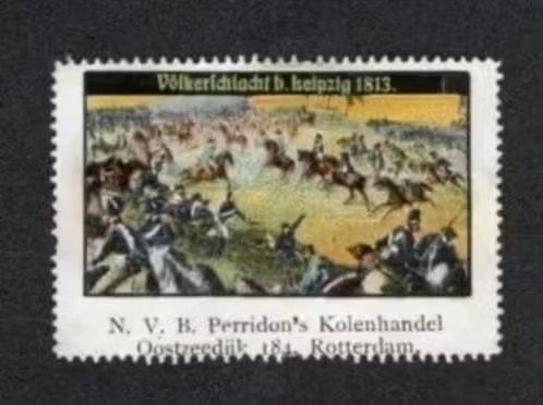 Sluitzegel Militair Völkerschlacht Leipzig 1813 Rotterdam 3., Ophalen of Verzenden, Zo goed als nieuw