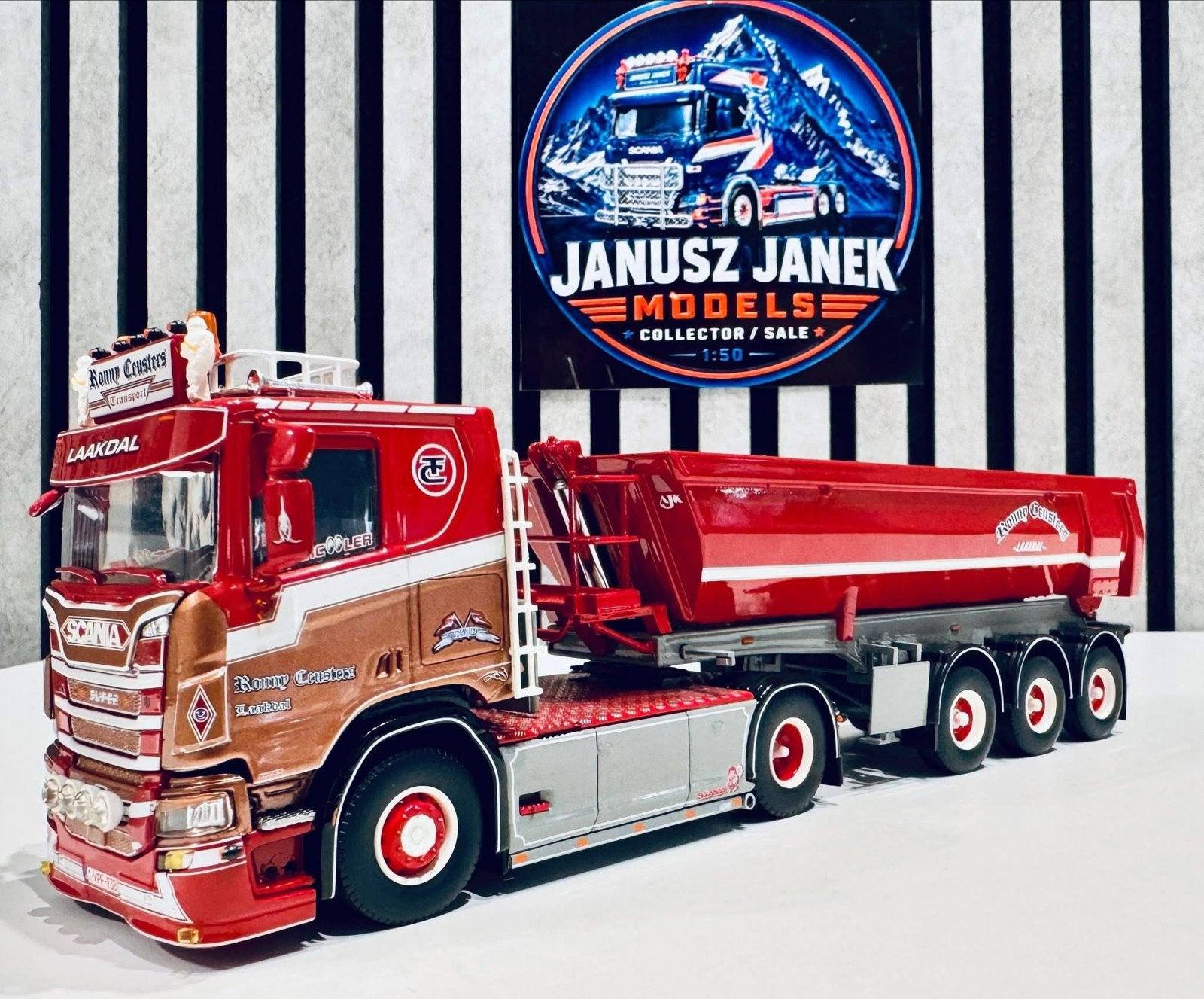 Scania Ronny Ceusters 2020 Belgium Tekno 1:50, Ophalen of Verzenden, Zo goed als nieuw, Bus of Vrachtwagen, Overige merken