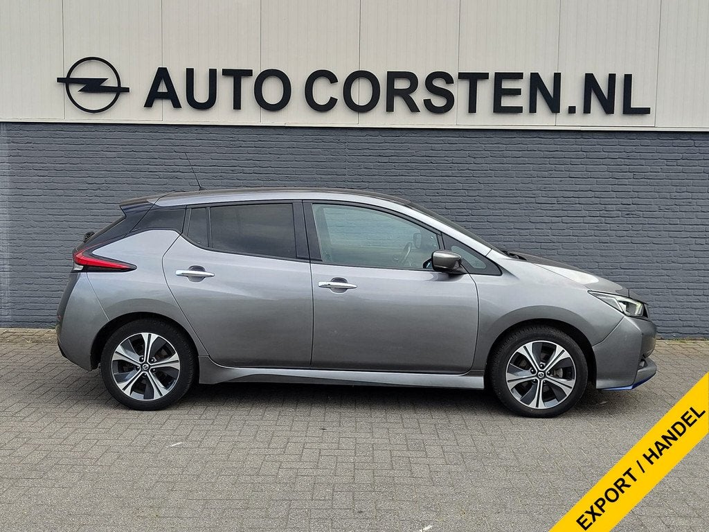 Nissan Leaf e+ N-Connecta 62kWh Adap.Cruise Warmtepomp Leder, Auto's, Nissan, Zwart, Adaptive Cruise Control, 62 kWh, 385 km