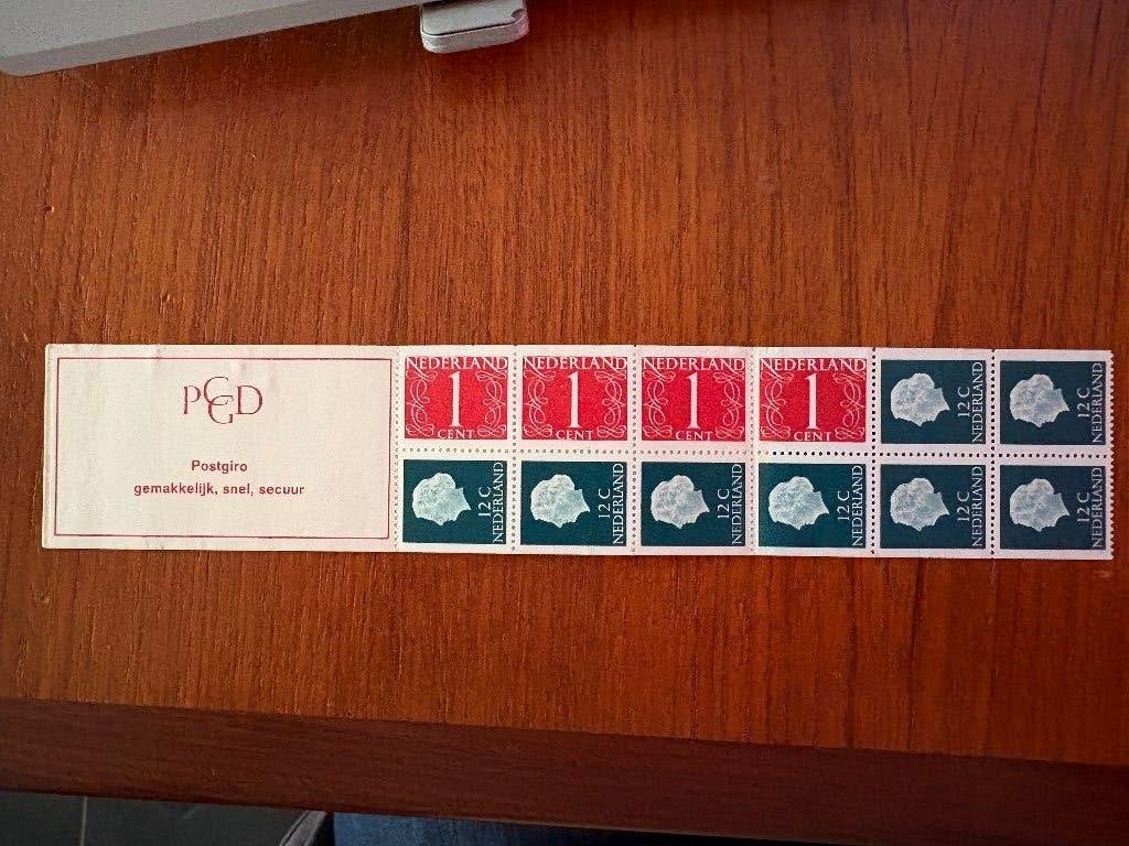 Postzegelboekje 1969 met Juliana 4 x 1 Cent en 8 x 12 Cent, Ophalen of Verzenden, Na 1940, Postfris