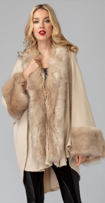 Joseph Ribkoff schitterend elegant Jacket bont details 44/46, ., Beige, Maat 42/44 (L), Joseph Ribkoff