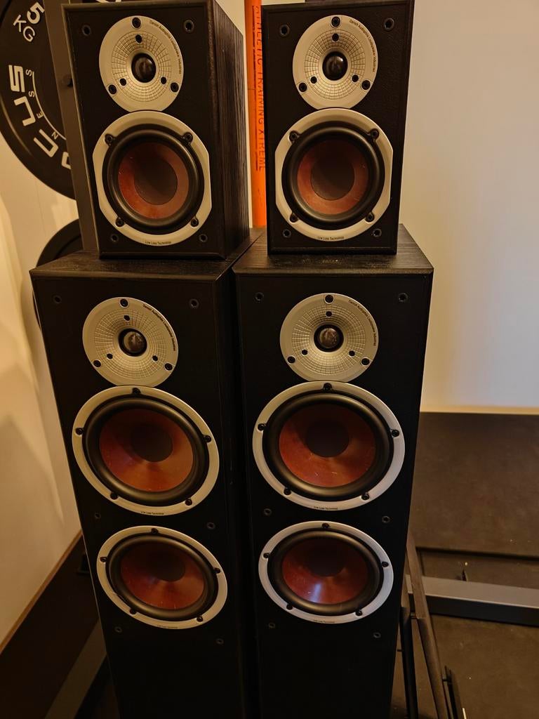 Dal Spektor 6 (2x) en Dali Spektor 1 (2x), Audio, Tv en Foto, Luidsprekers, Zo goed als nieuw, 120 watt of meer, Front, Rear of Stereo speakers