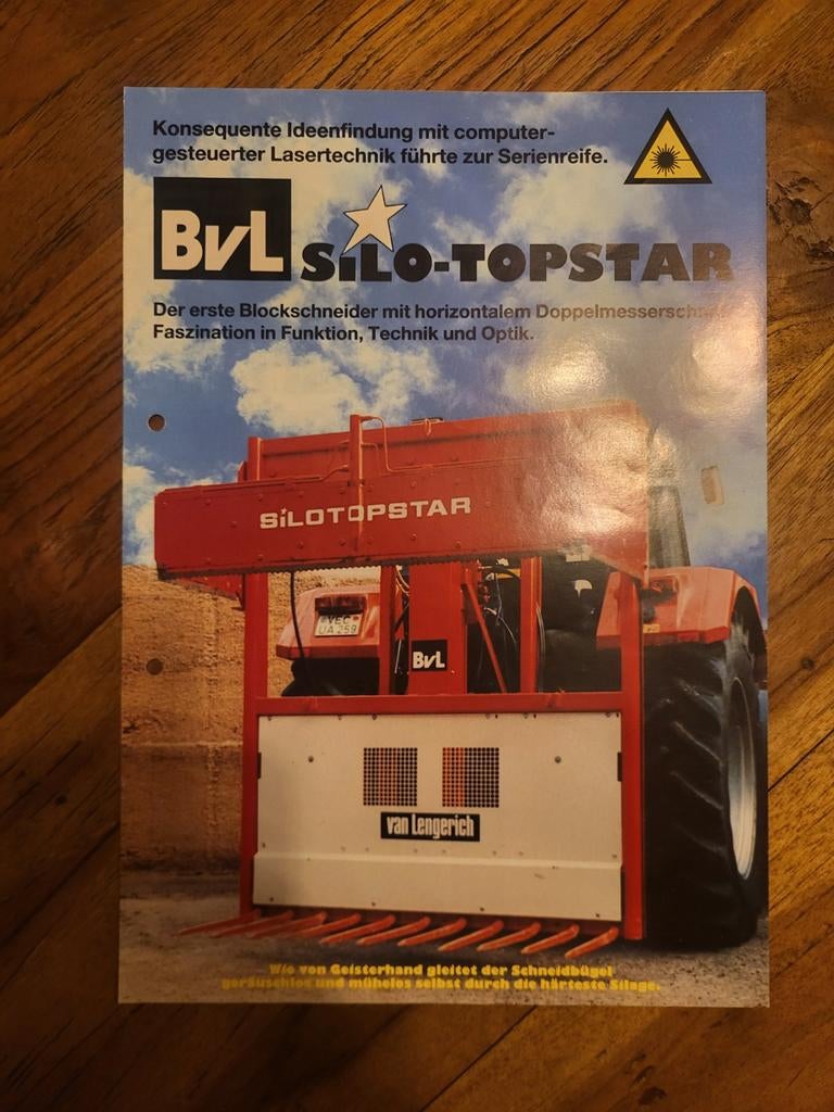 tractor folder BVL silo topstar, Boeken, Ophalen of Verzenden, Zo goed als nieuw