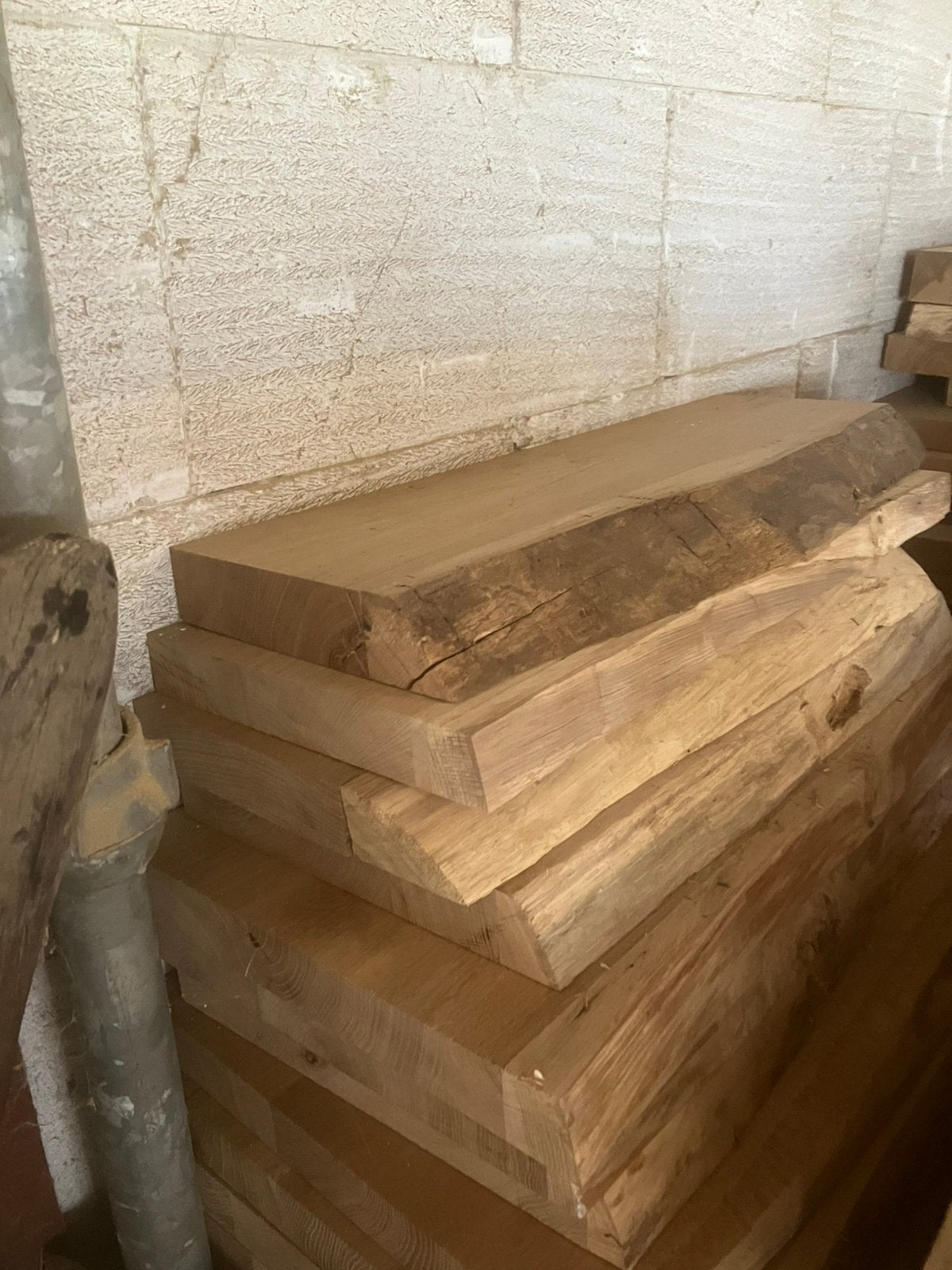 Hoek fontein plank  wastafel bladen op maat gezaagd, Ophalen, Zo goed als nieuw