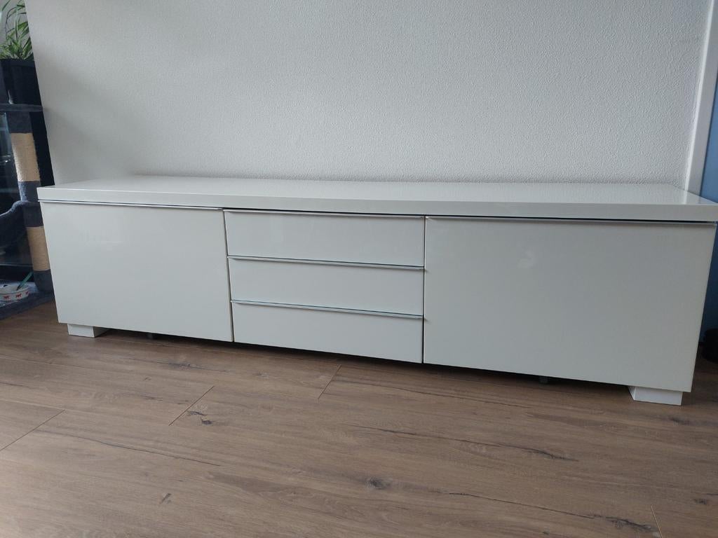 Tv-meubel wit, Huis en Inrichting, Kasten | Televisiemeubels, Ophalen, 25 tot 50 cm, 150 tot 200 cm, Minder dan 100 cm
