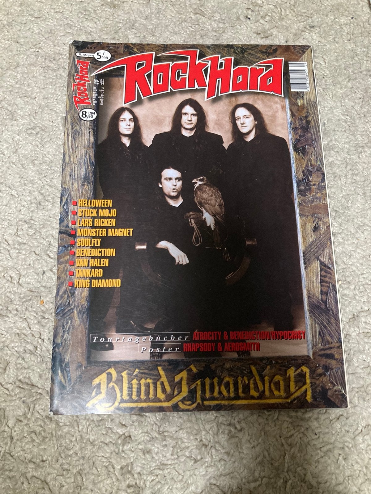 Rock Hard Magazine No. 132 - Blind Guardian Cover, Ophalen of Verzenden, Zo goed als nieuw, Muziek, Film of Tv