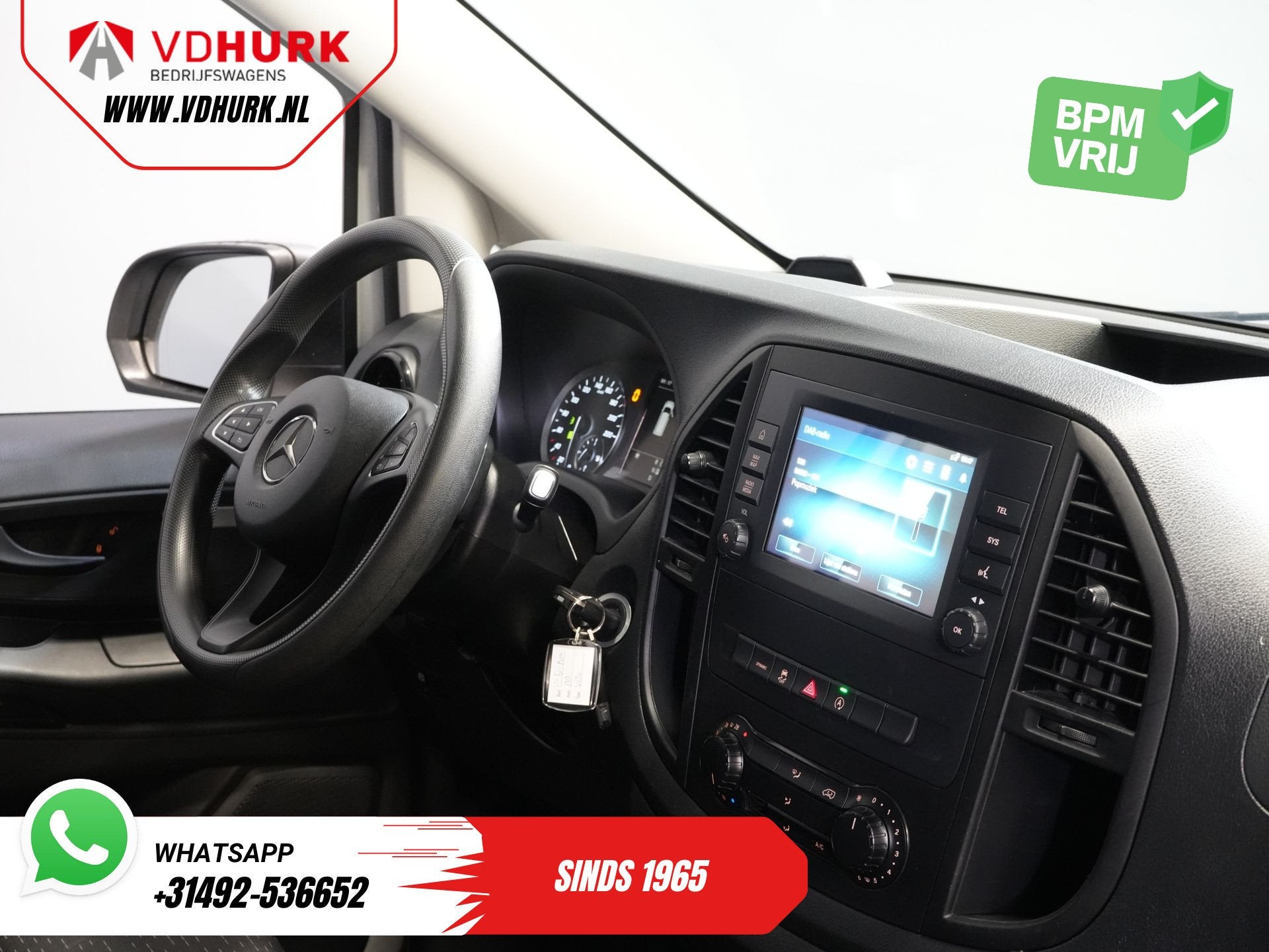 Mercedes-Benz Vito 116 CDI Aut. L3 Carplay/ Cruise/ Airco/ C, Automaat, Wit, Bedrijf, Diesel