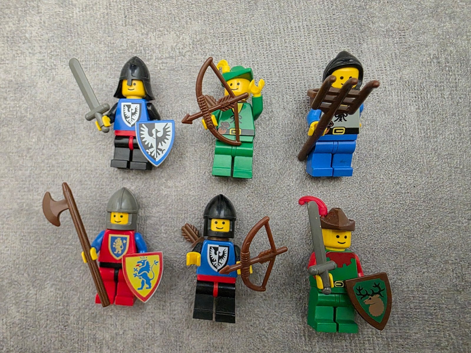 Lego 6103 Castle Minifiguren - Ridders en Boogschutters, Gebruikt, Lego, Ophalen of Verzenden, Minifiguur