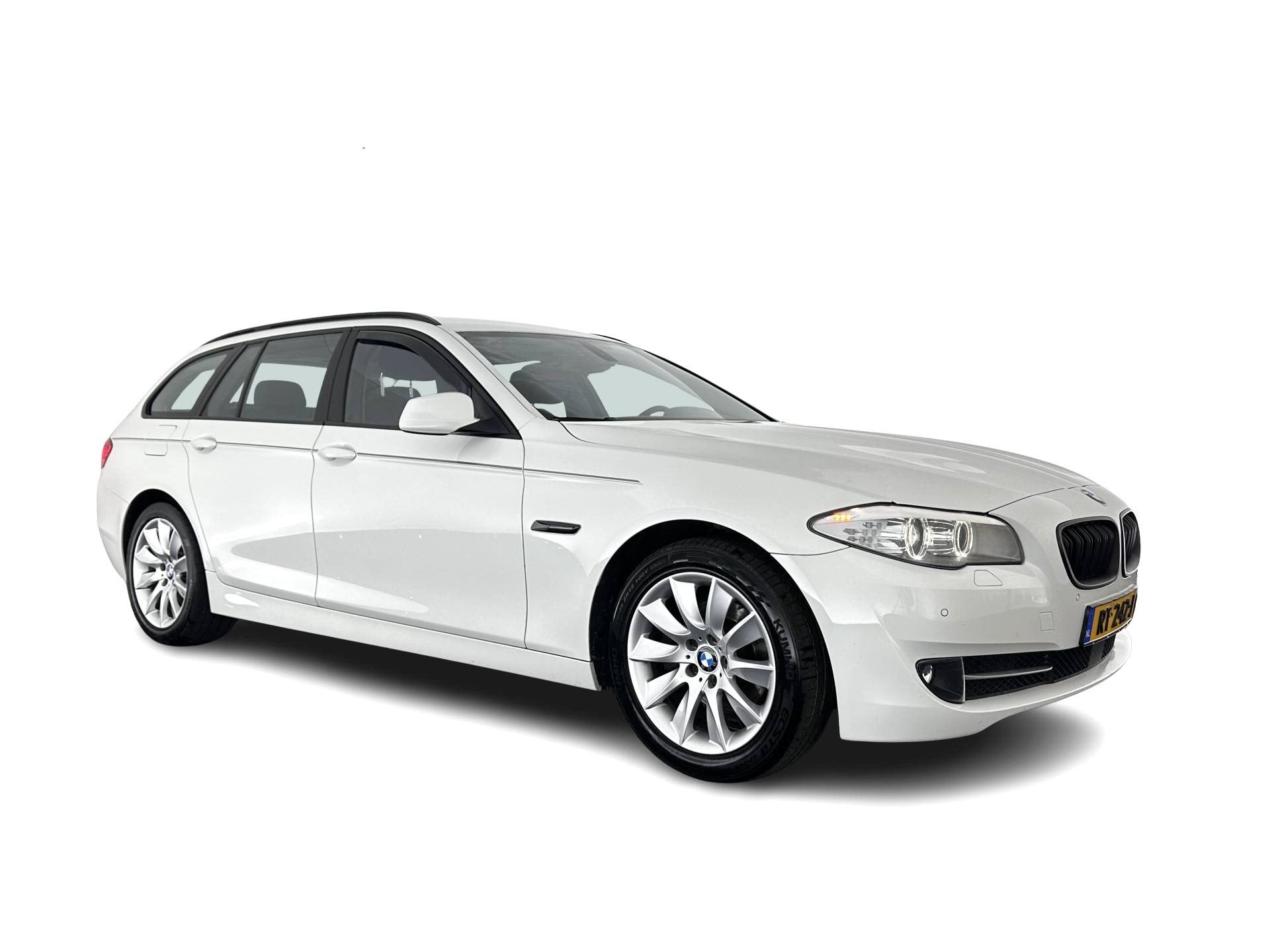 BMW 5 Serie Touring 520d Shadow-line *BI-XENON | NAVI-FULLMA, Auto's, Euro 5, Zwart, Wit, 184 pk