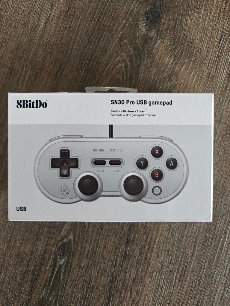 8BitDo SN30 Pro USB Gamepad - Gray Edition, Ophalen of Verzenden, Zo goed als nieuw, Switch