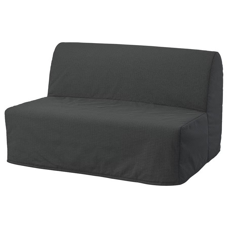 IKEA LYCKSELE Sofa Bed 140x188 cm – Dark Grey, Ophalen, Zo goed als nieuw, Tweepersoons, 140 cm