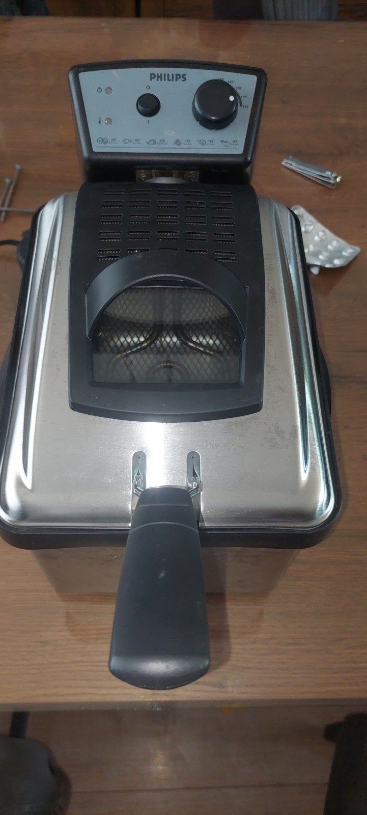 Philips Friteuse HD 6153 - Gebruikt, 2 tot 3 liter, Ophalen of Verzenden, Gebruikt, Uitneembare binnenpan