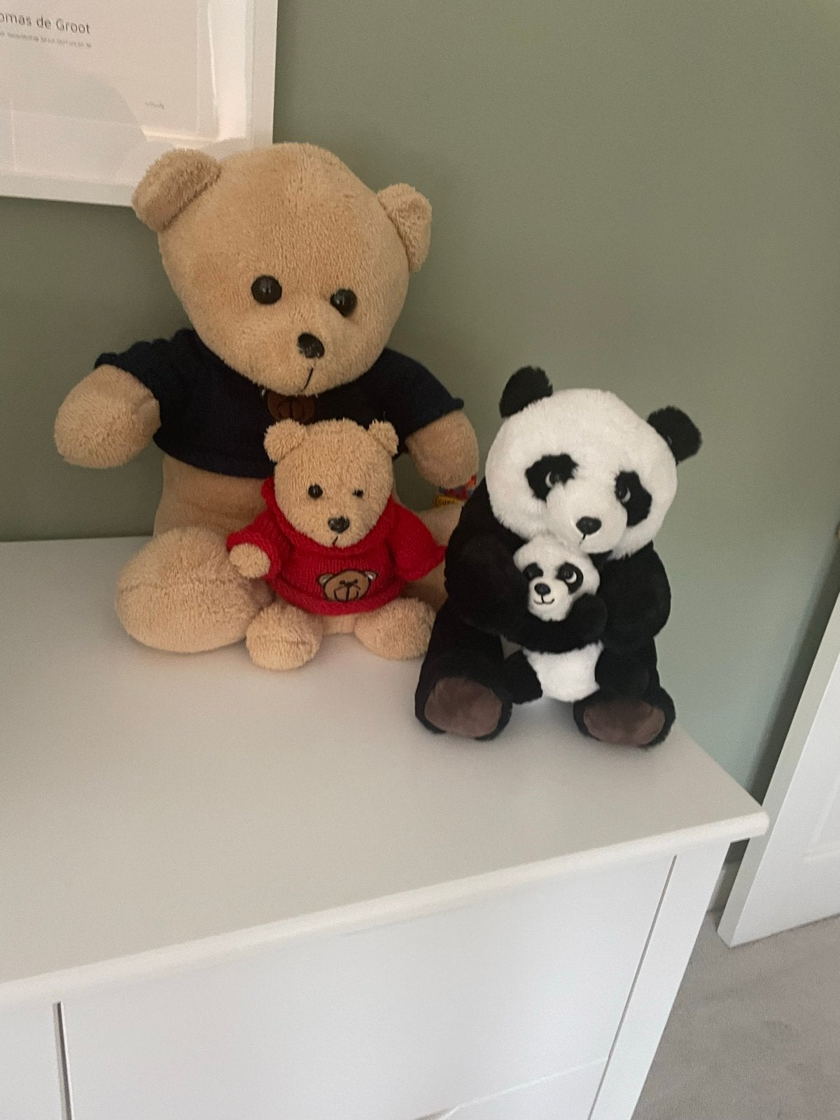 3 knuffels, gratis af te halen, Gebruikt, Beer, Ophalen of Verzenden, Middelgroot (20 tot 80 cm)