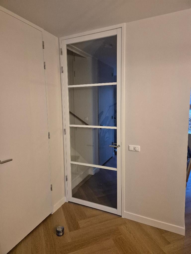 NIEUW: Glazen deur Svedex NDB900 (257,5x93cm), Doe-het-zelf en Verbouw, Deuren en Horren, Ophalen, 215 cm of meer, Binnendeur