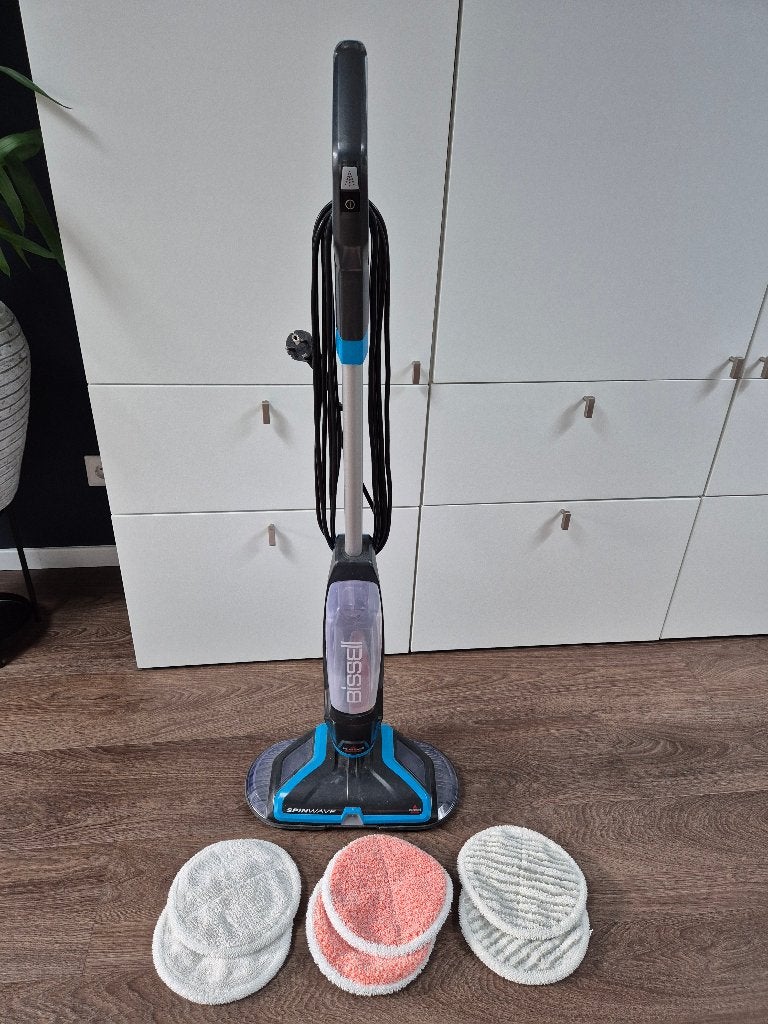 Bissel spinwave dweilmachine, Ophalen, Mop of Dweil