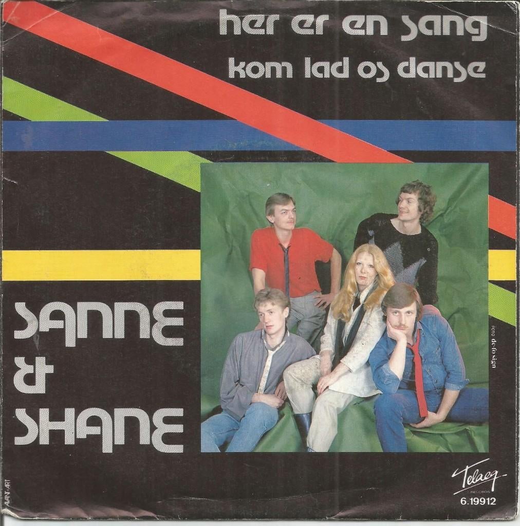 Sanne & Shane – Her Er En Sang (Denmark), Cd's en Dvd's, Vinyl Singles, Ophalen of Verzenden, Zo goed als nieuw, 7 inch, Single