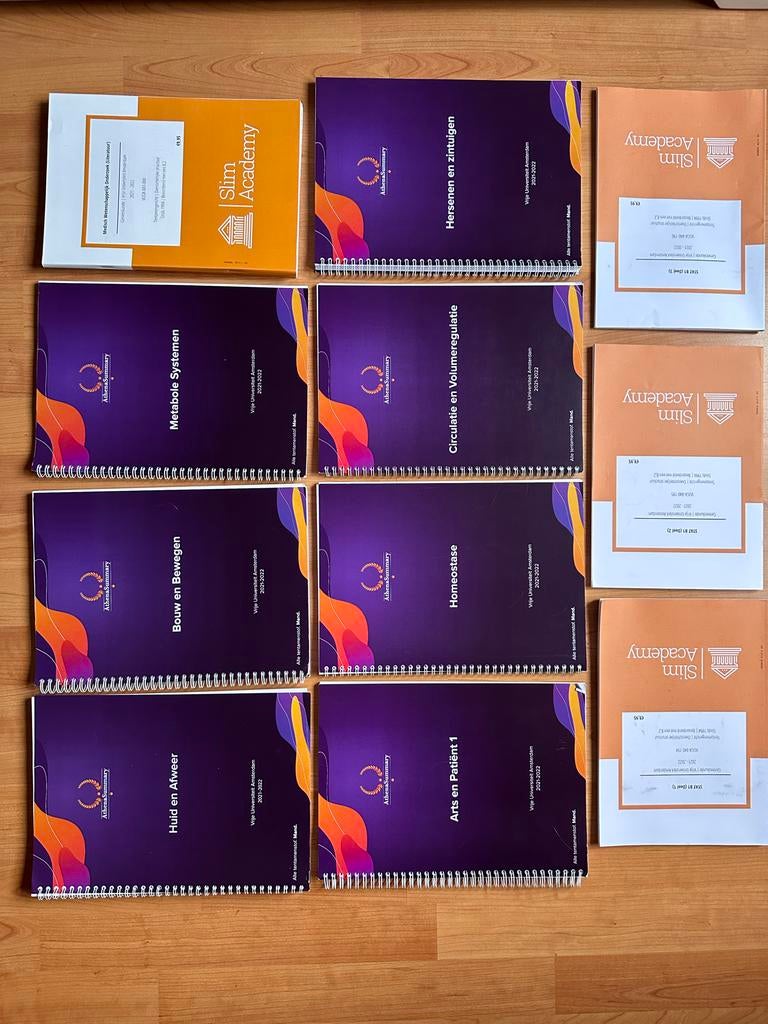 Slim Academy & AthenaSummary Geneeskunde VU Jaar 1, 2 & STAT, Boeken, Studieboeken en Cursussen, Ophalen of Verzenden, Zo goed als nieuw