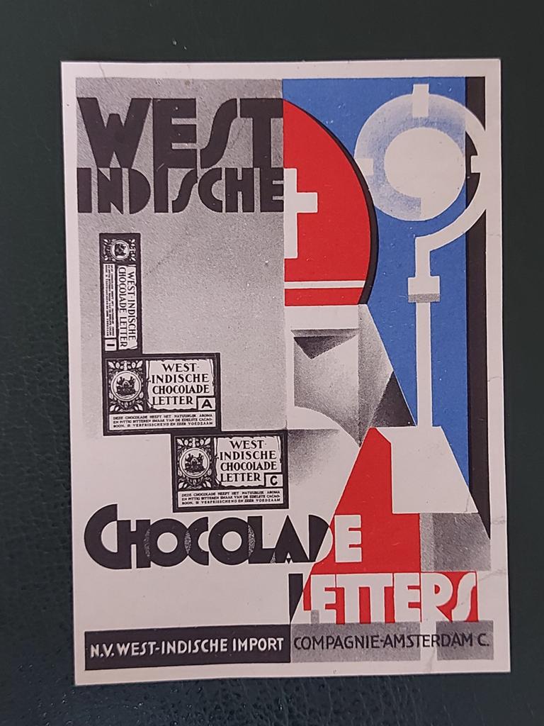 Sluitzegel West Indische Chocolade Letters SINTERKLAAS, Verzenden, Zo goed als nieuw