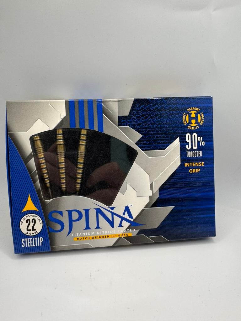 Harrows Spina Gold en Blue 22 Gram Dartpijlen, Ophalen of Verzenden, Zo goed als nieuw, Nvt, Pijlen