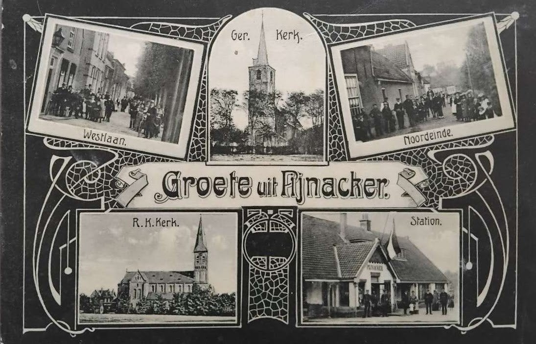 Meerluik Pijnacker (Zuid-Holland) – 1912, Verzamelen, Ansichtkaarten | Nederland, Ophalen of Verzenden, Voor 1920, Gelopen, Zuid-Holland