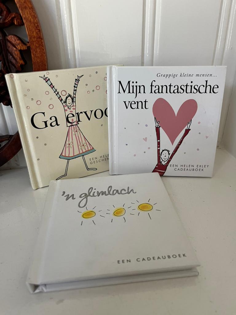 3x Helen Exley - Ga ervoor!, Boeken, Overige Boeken, Ophalen of Verzenden, Zo goed als nieuw, Helen Exley