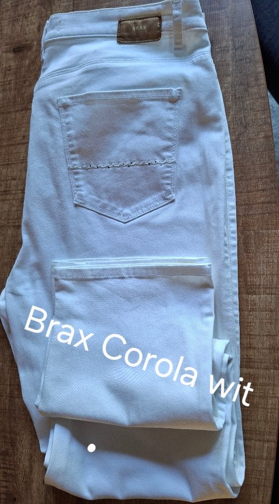 Dames witte lange broek . Brax maat 46, Kleding | Dames, Wit, Maat 46/48 (XL) of groter, Zo goed als nieuw, Lang