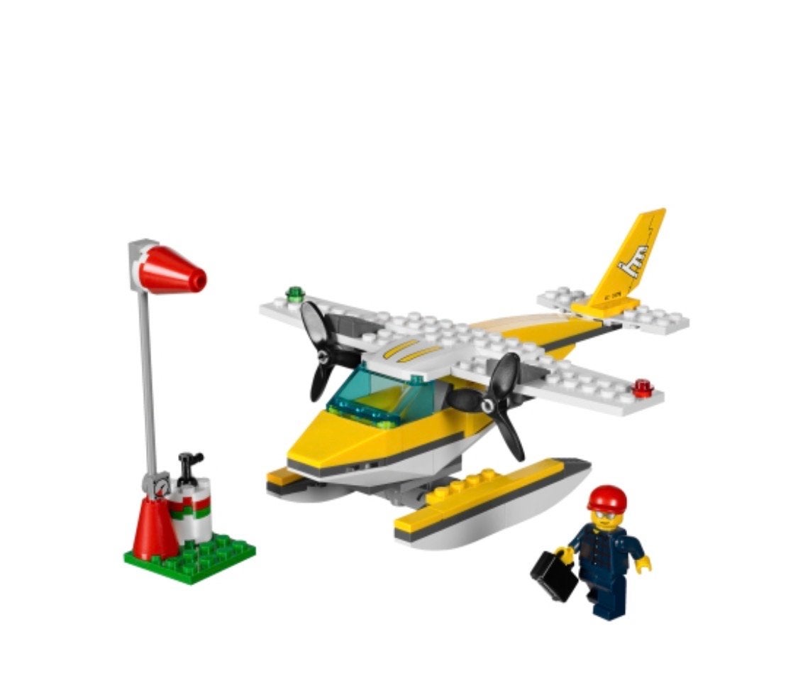Lego City Watervliegtuig met Piloot en Tankstation, City, Lego, Ophalen of Verzenden, Zo goed als nieuw